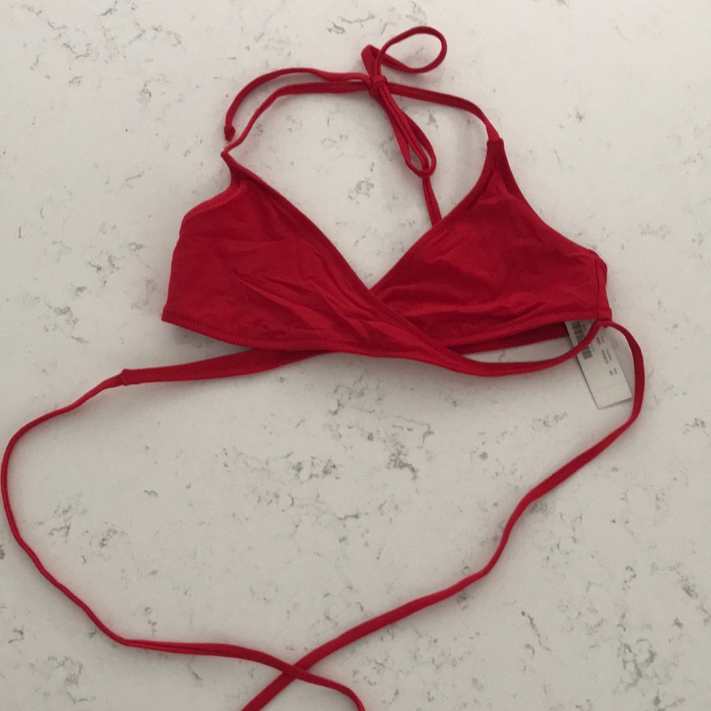 NWT J Crew Wrap Bikini Top XS